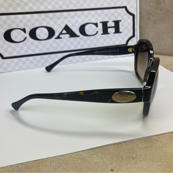 New Coach HC8150 L133 512013 Dark Tortoise sunglasses - Picture 11 of 14